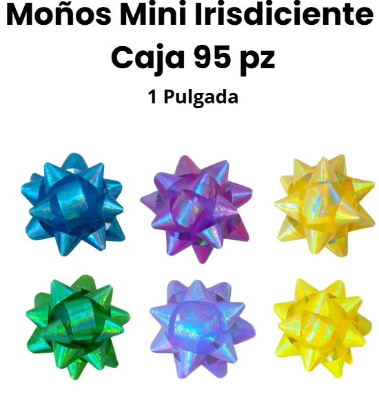 PAQUETE MOÑOS MINI IRISDICIENTE 1" 95 PZS