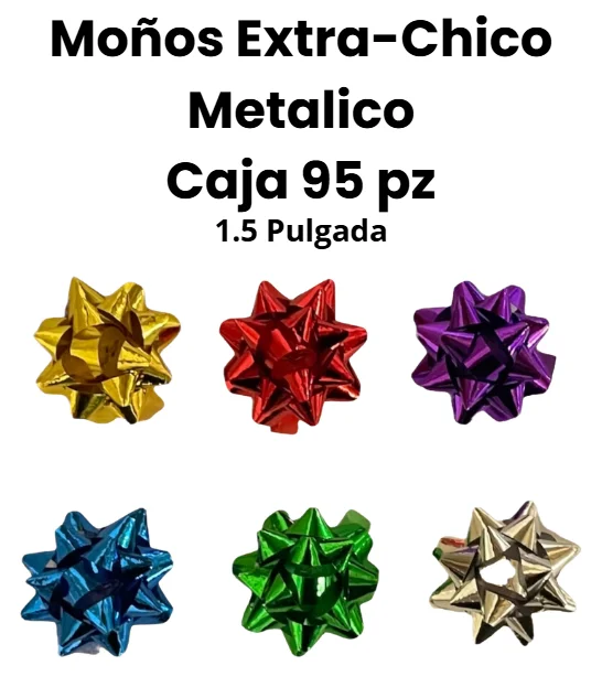 PAQUETE MOÑOS EXTRA-CHICO METALICO 1.5" 95 PZS