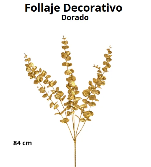 FOLLAJE DORADO EUCALIPTO 84 CM