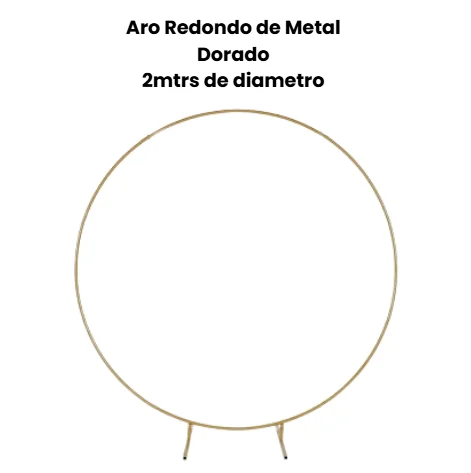 BASE ARO REDONDO METAL 2 MTRS