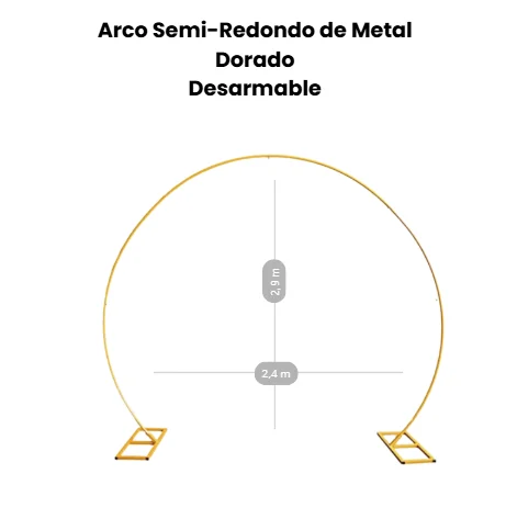 ARCO SEMI-REDONDO METAL 