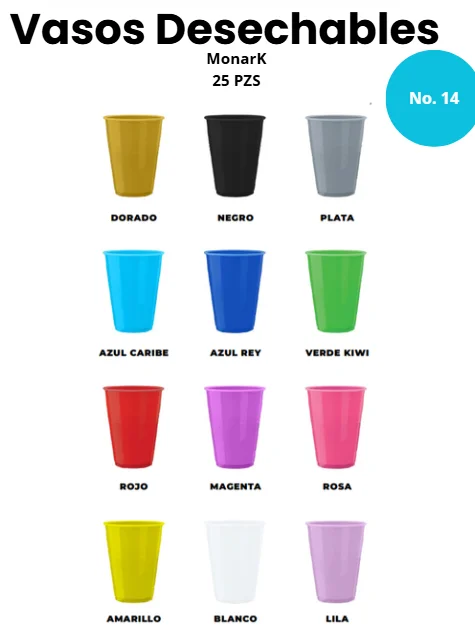VASO MONARK NO. 14 25 PZS