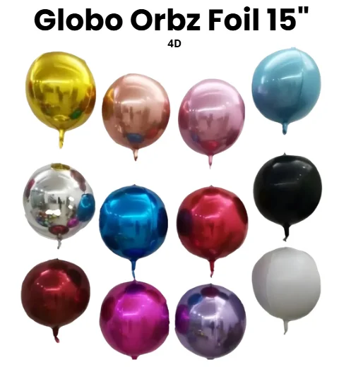 GLOBO FOIL ORBZ 15"