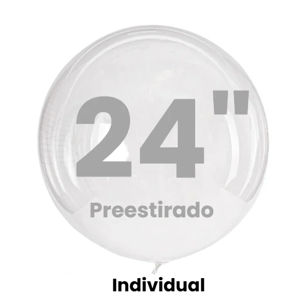 BURBUJA PVC PREESTIRADO 24" INDIVIDUAL