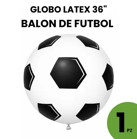 GLOBO LATEX 36" BALON DE FUTBOL