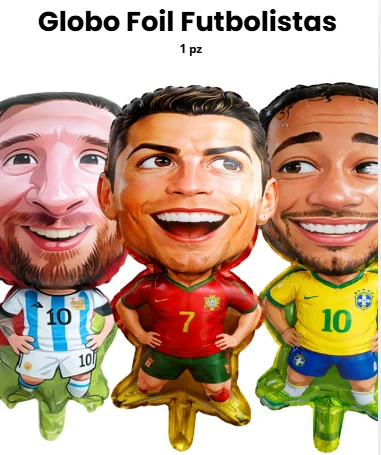 GLOBO FOIL FUTBOLISTAS 