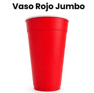 VASO ROJO JUMBO 