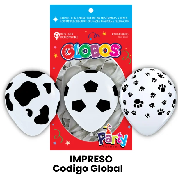 GLOBOS EL MEXICANO 12" IMPRESO 10 PCS | GENERAL