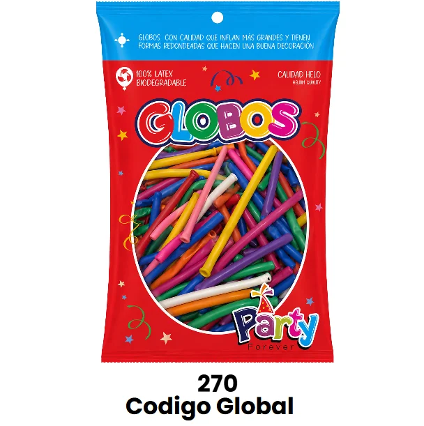 GLOBOS EL MEXICANO 270 50 PCS | GENERAL