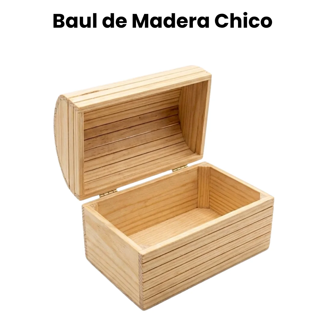 BAUL CUADRADO MADERA CHICO