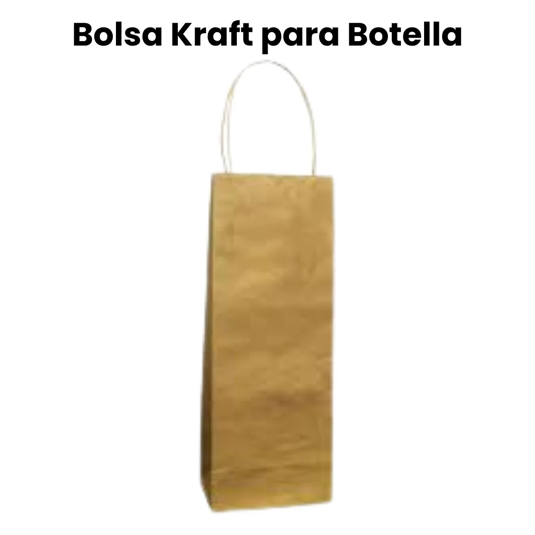 BOLSA KRAFT BOTELLERA 