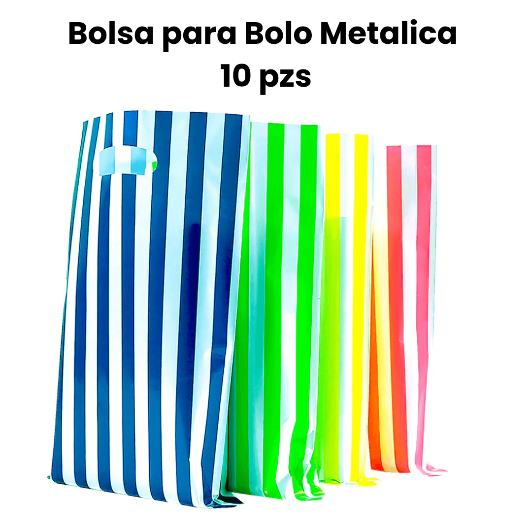 BOLSA PARA BOLO METALICA 10 PZS