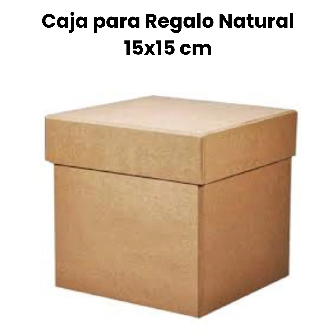 CAJA DE REGALO 15X15 NATURAL