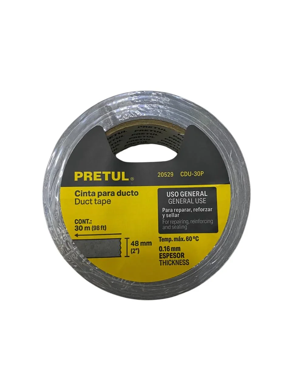 CINTA PARA DUCTO 48MM ESOR 0.16MM 30 MTS