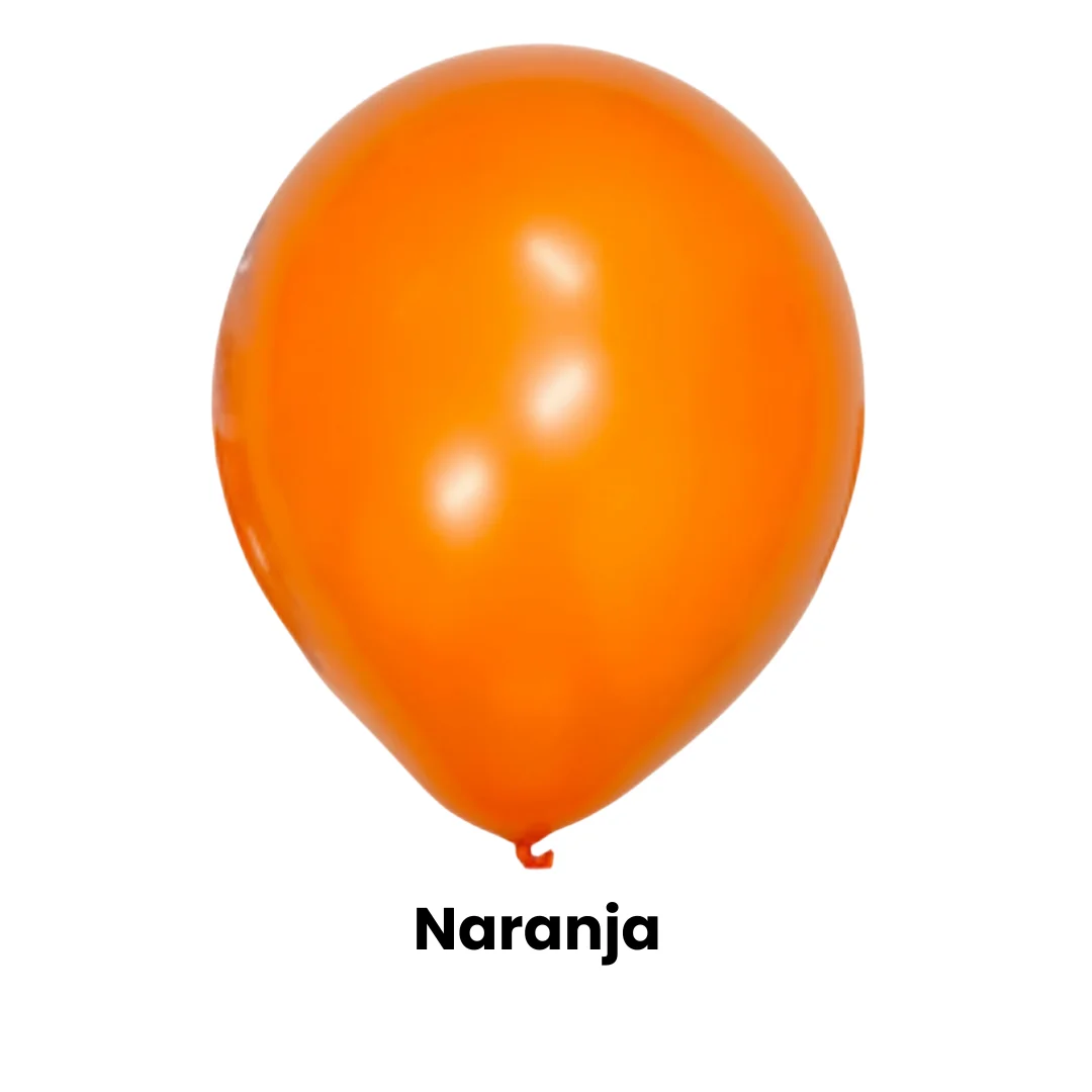 GLOBOS DECORO 10" NARANJA 50 PCS 