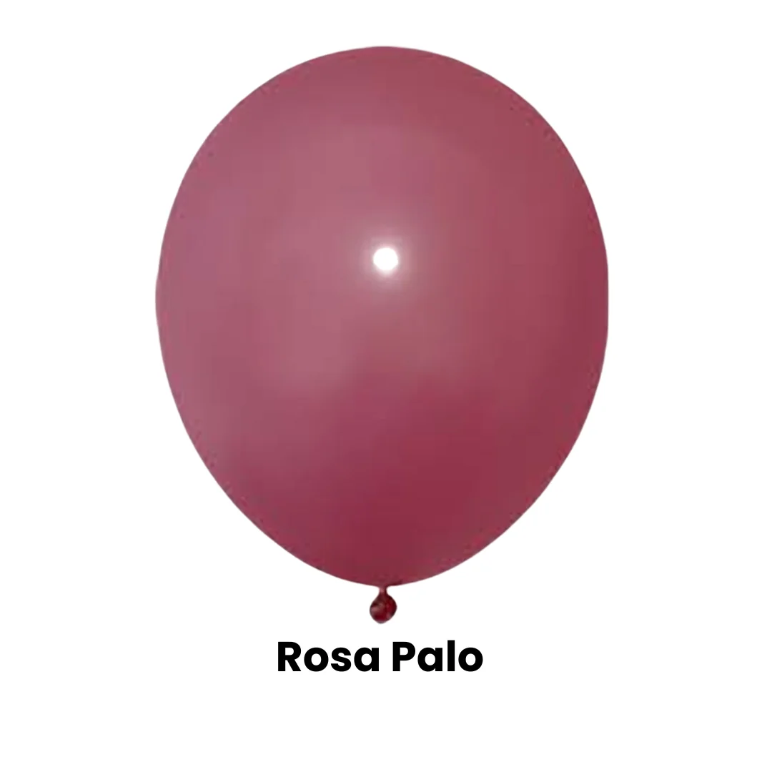 GLOBOS DECORO 10" ROSA PALO 50 PCS