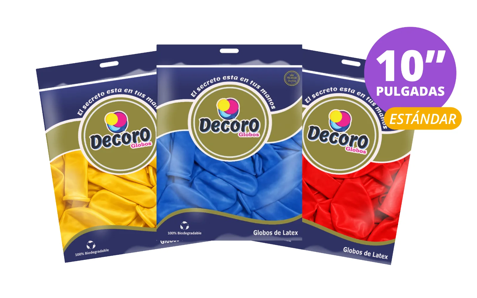 GLOBOS DECORO 10" 50 PCS