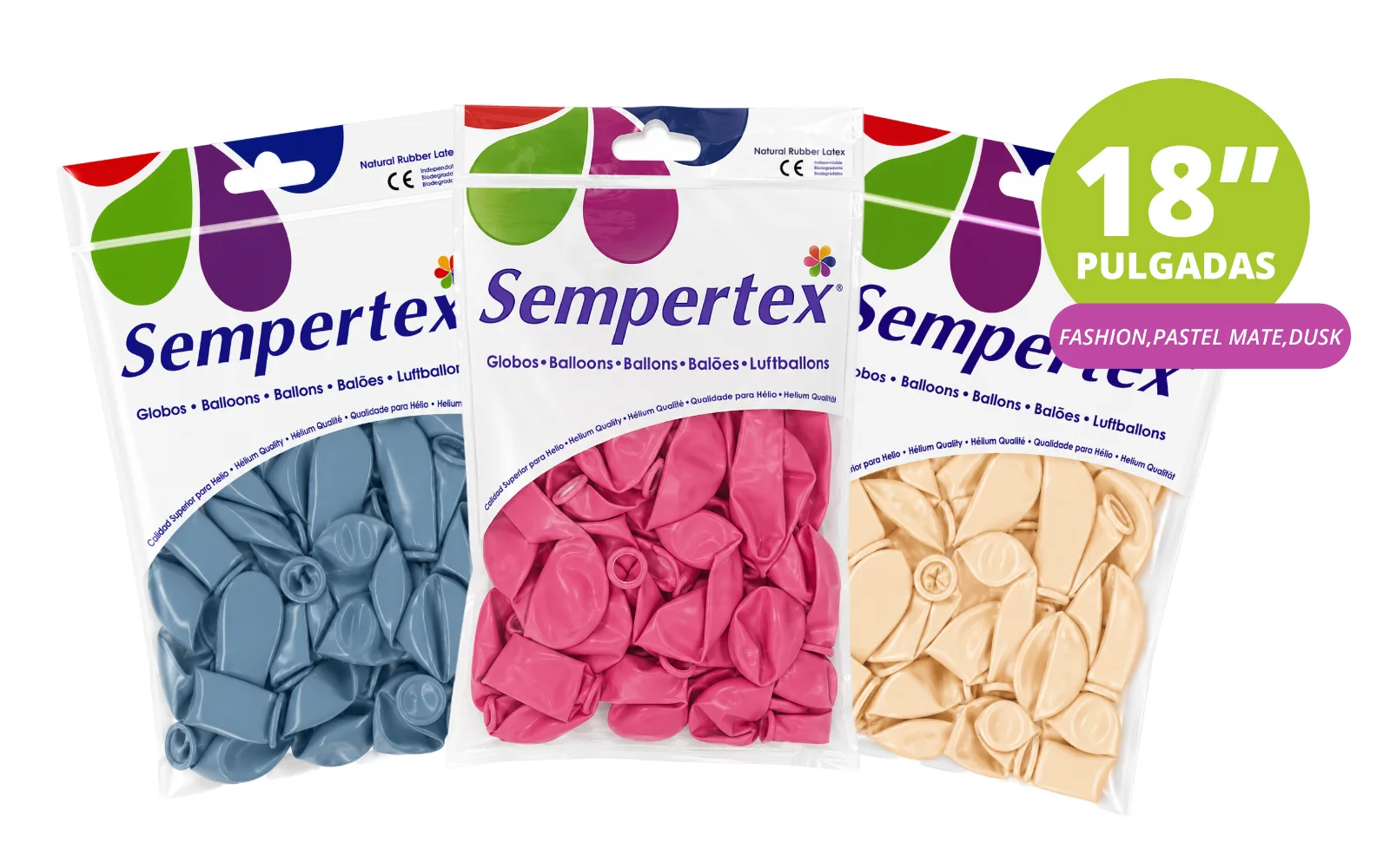 GLOBOS SEMPERTEX 18" 25 PZS