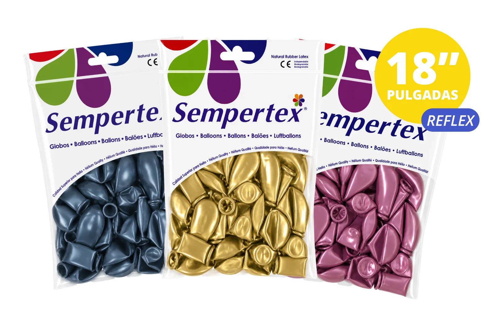 GLOBOS SEMPERTEX 18" REFLEX 1 PZ