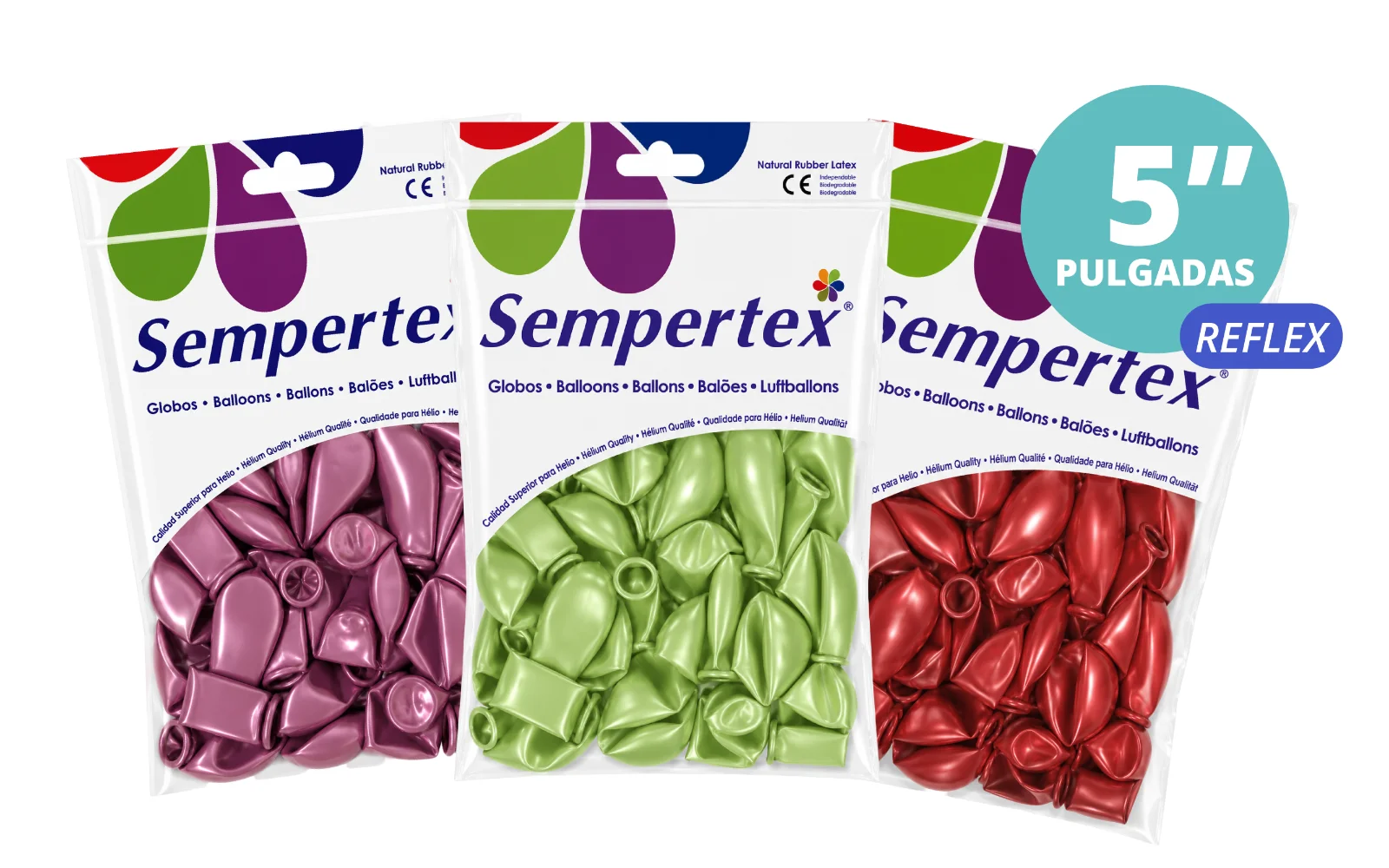 GLOBOS SEMPERTEX 5" REFLEX 50 PZS