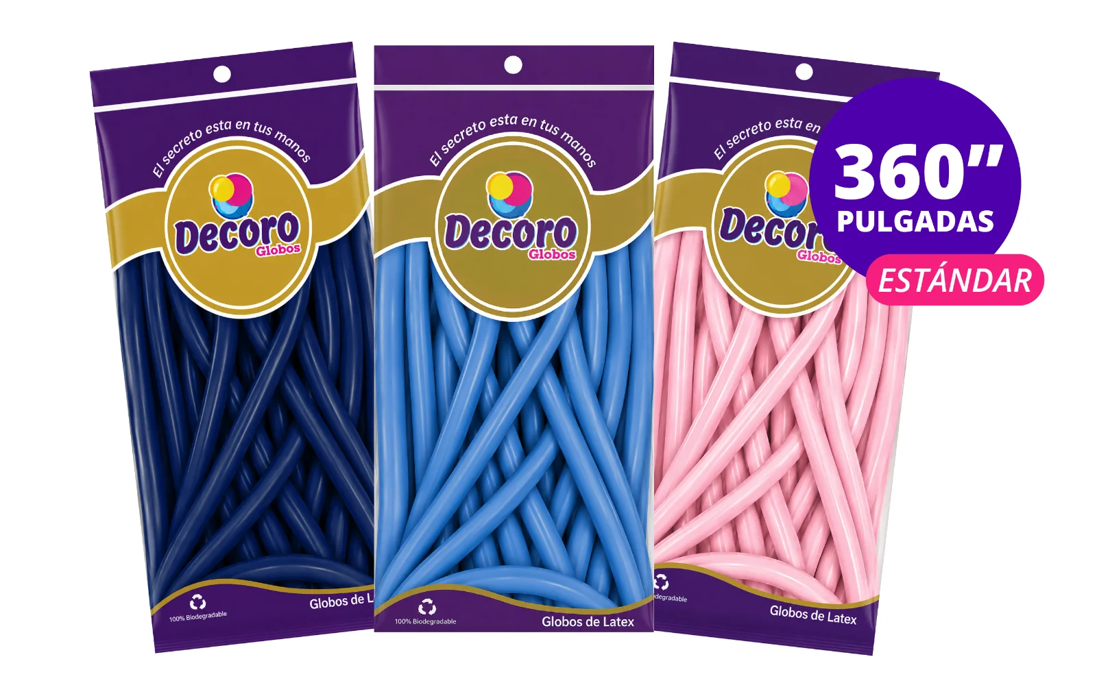 GLOBOS DECORO 360" 50 PZS