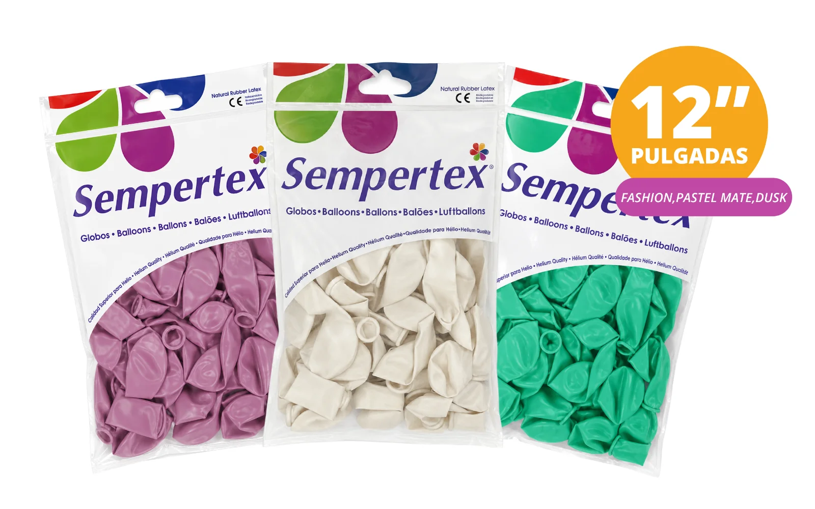 GLOBOS SEMPERTEX 12" 50 PZS