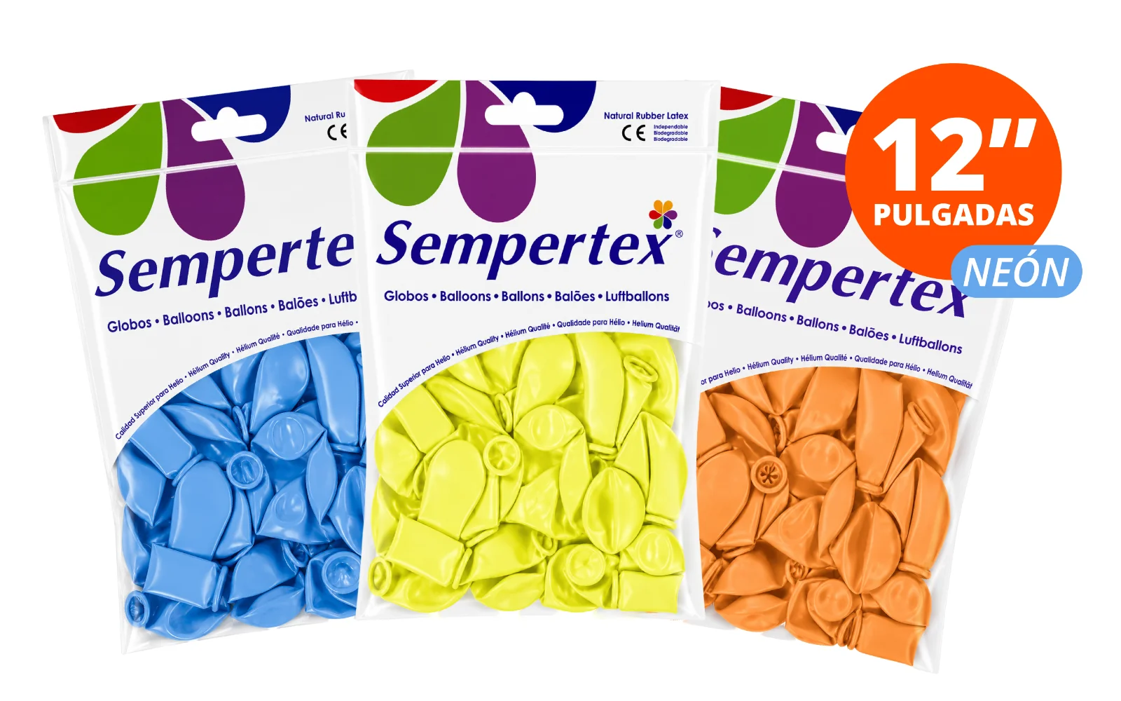 GLOBOS SEMPERTEX 12" NEON 50 PZS