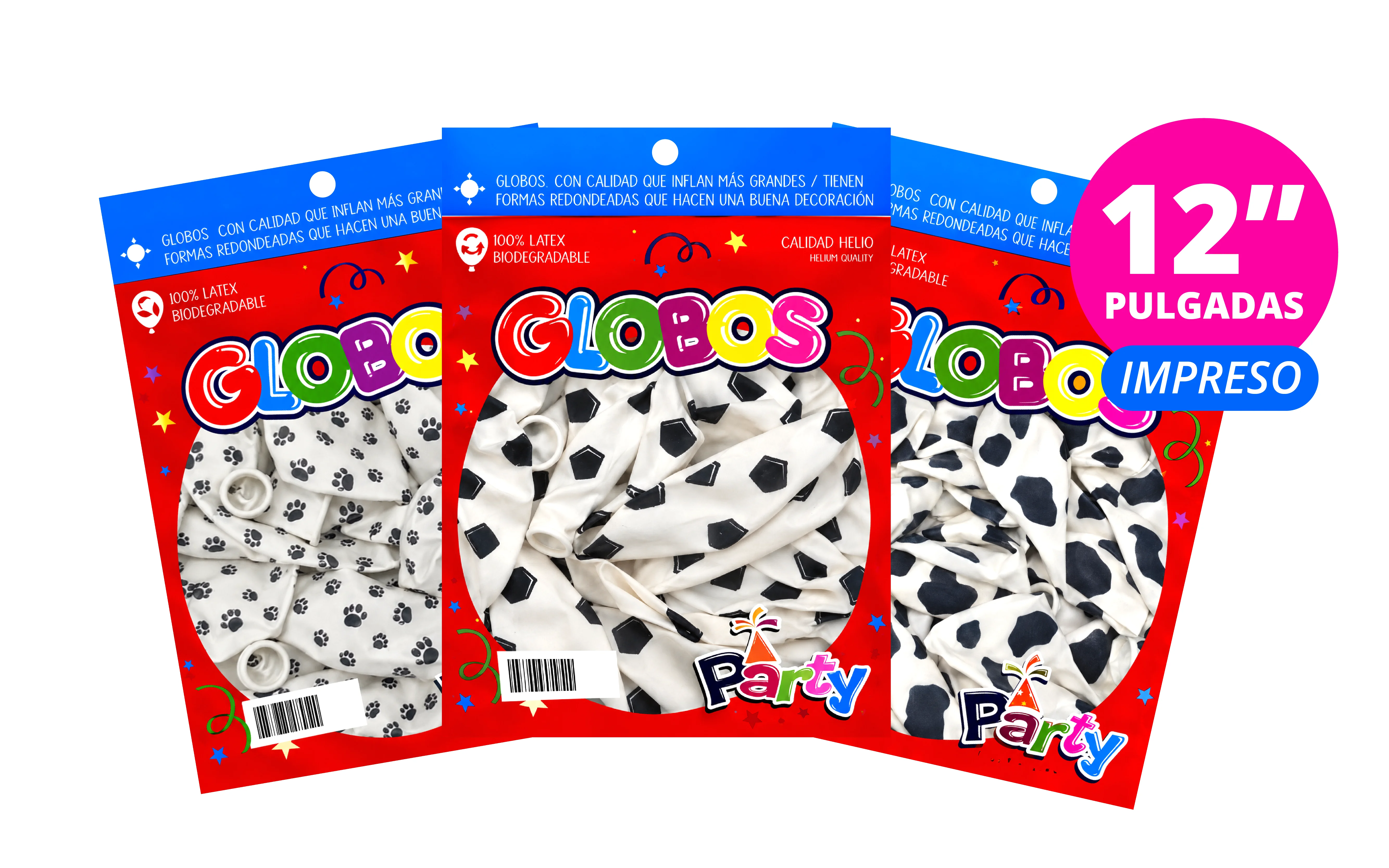 GLOBOS EL MEXICANO 12" IMPRESO 10 PCS