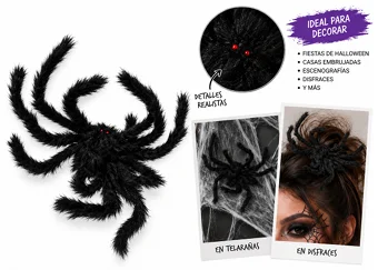ARAÑA NEGRA 30 CM