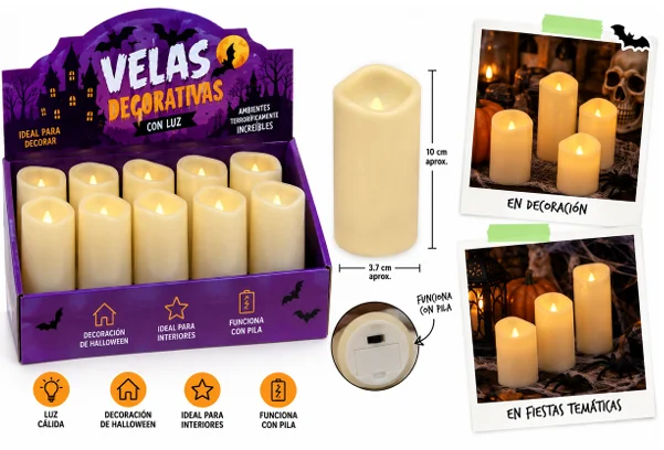 VELA ELECTRICA 10 CM 