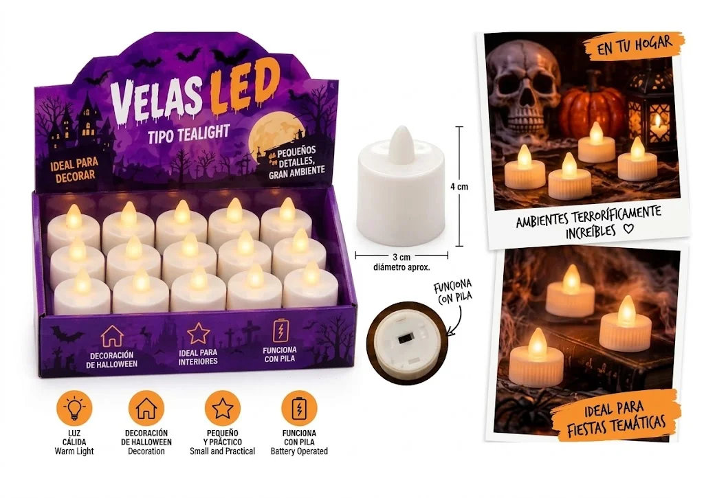 VELA ELECTRICA 4 CM 