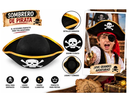 SOMBRERO DE PIRATA