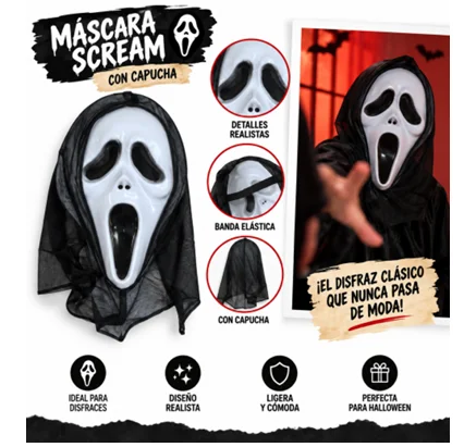 MASCARA FANTASMA SCREAM 