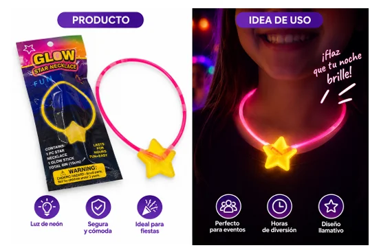 COLLAR NEON ESTRELLA