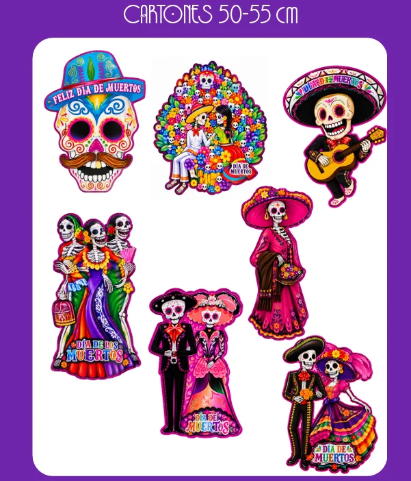 CARTON DIA DE MUERTOS 50-55CM
