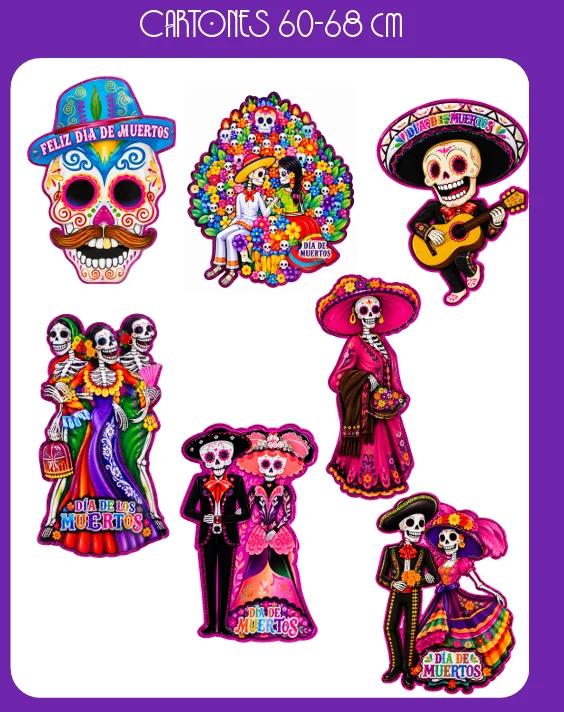 CARTON DIA DE MUERTOS 60-68CM