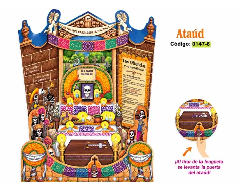 CARTON ALTAR DE MUERTOS DIMENSIONAL