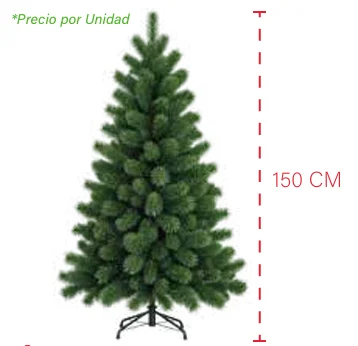 ÁRBOL NAVIDEÑO ARTIFICIAL 150 CM