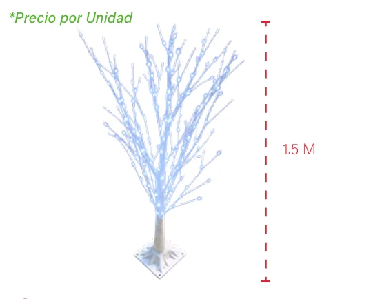 ÁRBOL DE NAVIDAD DE 480 LUCES LED 1.5 M