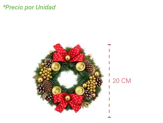 CORONA DE ADVIENTO CHICA 20 CM