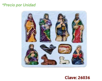 PIEZAS DE NACIMIENTO MEDIANO 10 PZS