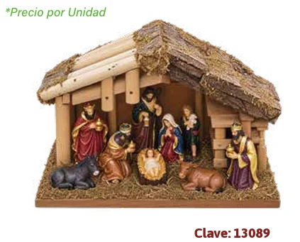 NACIMIENTO NAVIDEÑO PESEBRE CHICO SURTIDO 20 X 13.5 X 7 CM