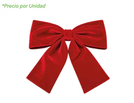 LAZO DECORATIVO NAVIDEÑO ROJO CHICO 20 X 25 CM