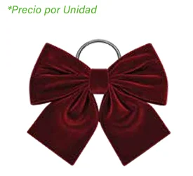 LAZO DECORATIVO ROJO OSCURO CHICO 20 X 25 CM