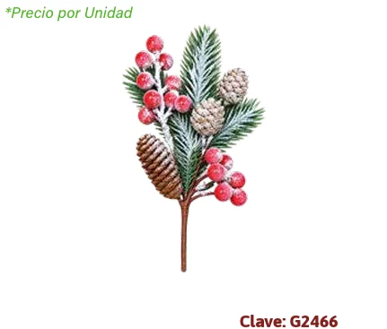 PICK NAVIDEÑO BAYAS 29 CM G2466