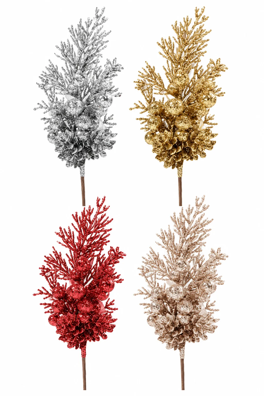 PICK NAVIDEÑO PIÑA 35 CM SL26030