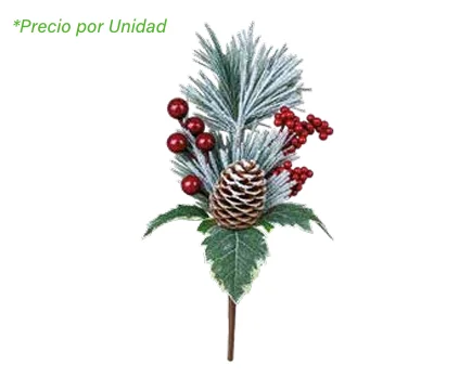 PICK NAVIDEÑO CON BAYAS 26 CM MH26865