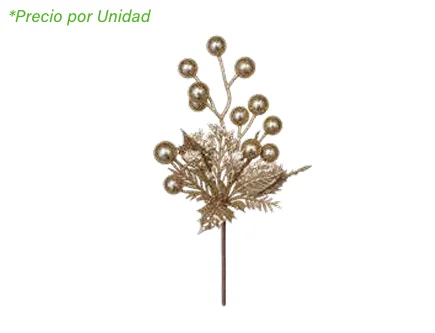 PICK NAVIDEÑO ORO 28 CM LF2026-368
