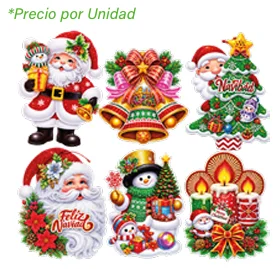 CARTON NAVIDEÑO GRANDE 80 CM
