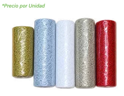 ROLLO DECORATIVO TEJIDO 24 CM 5 YARDAS